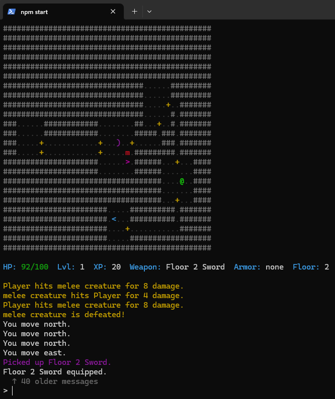 Deepshell CLI roguelike - Loot and item discovery