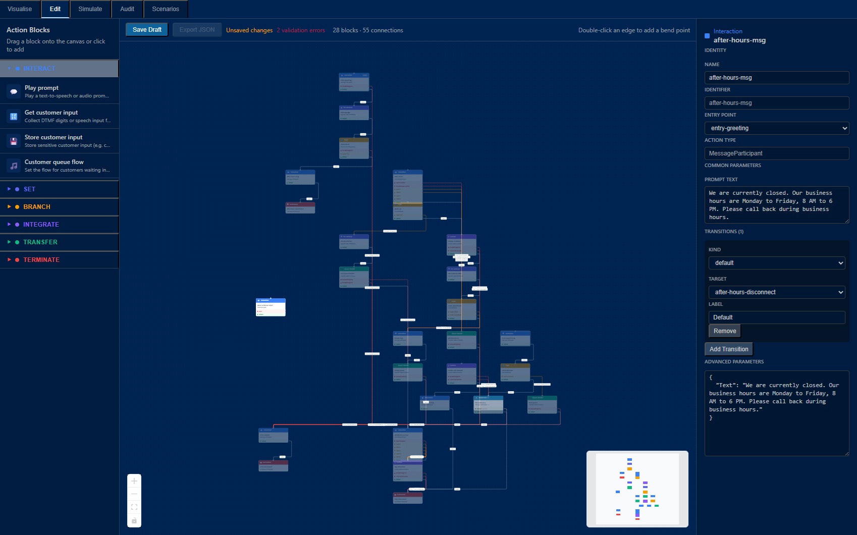FlowLens VS Code Extension - Drag-and-drop flow editor with block palette and canvas